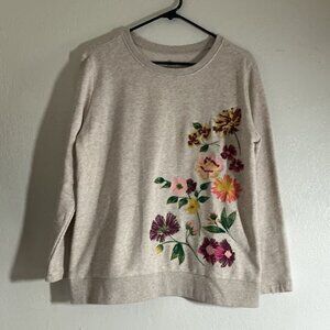 St John's Bay Women's Crew Neck Long Sleeve Sweater Large